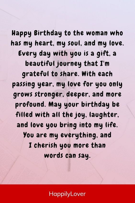 Happy Birthday Quotes For Wife 2024??